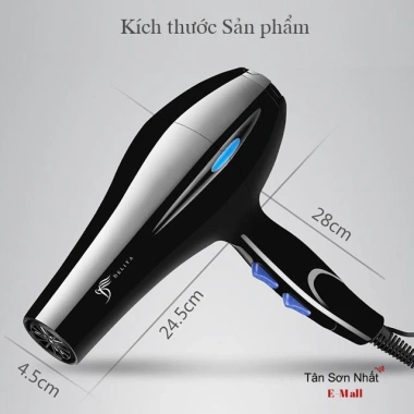 Máy sấy tóc DELIYA 2.200W nóng lạnh 2 chiều, công suất lớn, kèm 5 phụ kiện