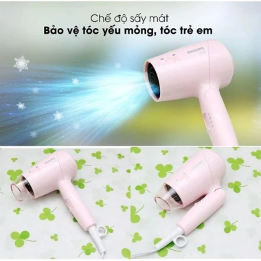 Máy sấy tóc du lịch Philips BHC010/00 1.200W, gập gọn, bảo vệ tóc không khô xơ, bảo hành 24 tháng, 277k 6