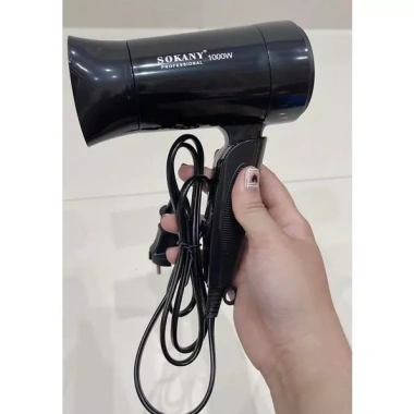 Máy Sấy Tóc Du Lịch Sokany 3.666 Mini Gấp Gọn, Siêu Tốc 2 Chế Độ Nóng, Tiện Lợi Cho Mọi Điểm Đến