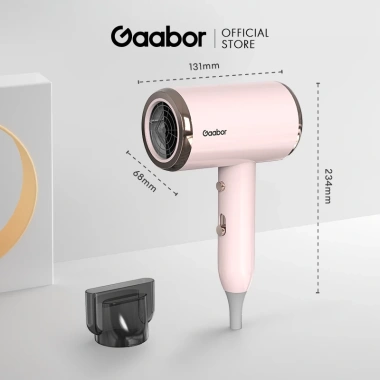 Máy sấy tóc Gaabor GHD-N1.000D 1.000W tiếng ồn thấp, ánh sáng xanh, 3 tốc độ - Dễ mang du lịch, giảm giá 179k