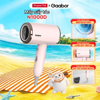 Máy sấy tóc Gaabor N1.000D 1.000W 2 chiều Nóng/Lạnh, sấy nhanh sáng xanh, chỉ 259.000đ