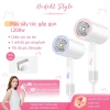 Máy sấy tóc gấp gọn HODEKT 1.200W - 3 chế độ nóng lạnh đèn xanh bảo vệ tóc di động