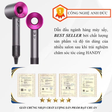Máy sấy tóc gấp gọn MST08 2.200W ION âm 3 tốc độ, nhanh khô, giảm hư tổn - 399.000 VND 3