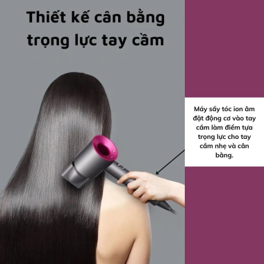 Máy sấy tóc gấp gọn MST08 2.200W ION âm 3 tốc độ, nhanh khô, giảm hư tổn - 399.000 VND 9