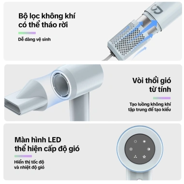 Máy sấy tóc GOOJODOQ tốc độ cao - Khô nhanh, công suất mạnh, giá ưu đãi 539,100₫ 7