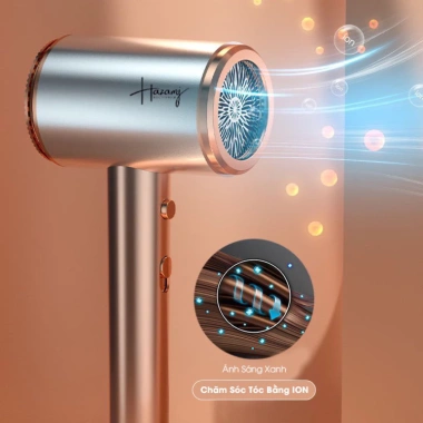 Máy sấy tóc HAZAMJ 2.200W chính hãng - Ion âm, 2 chiều nóng lạnh, công suất lớn chuẩn salon, giảm giá 202.999₫