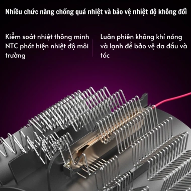 Máy sấy tóc Hiterry 2.400W công nghệ ánh sáng xanh - 2 chế độ gió, 3 tốc độ, BH 12 tháng - 338.000₫