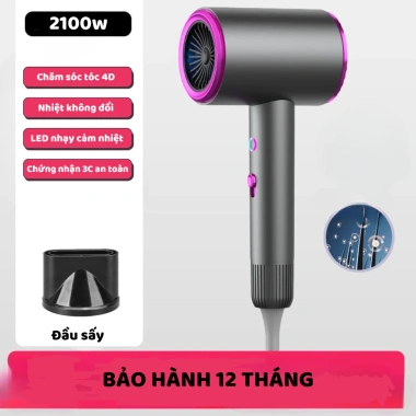 Máy sấy tóc Hiterry 2.400W công nghệ ánh sáng xanh - 2 chế độ gió, 3 tốc độ, BH 12 tháng - 338.000₫