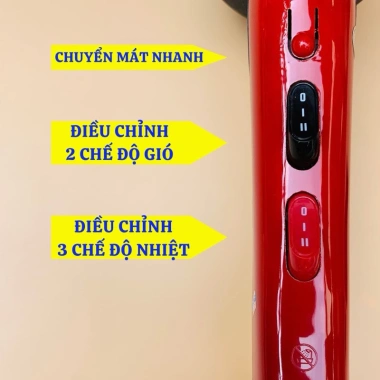 Máy sấy tóc HUSO SALON 2 chiều nóng lạnh, ION âm sáng xanh, sấy thơm – 398.000₫ 3
