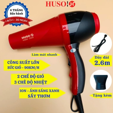 Máy sấy tóc HUSO X5-5.000 ion âm, nóng lạnh 6 chế độ - Giá 398.000₫ 9