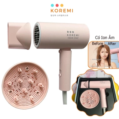 Máy sấy tóc ion 1.800W bảo vệ tóc, làm mượt nhanh, gập gọn nhẹ tiện lợi Giá chỉ 289.700₫ 9 Máy sấy tóc ion 1.800W bảo vệ tóc, làm mượt nhanh, gập gọn nhẹ tiện lợi Giá chỉ 289.700₫ 9