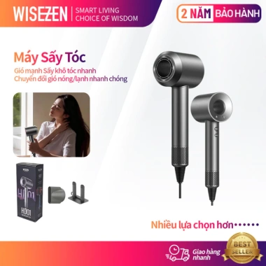 Máy sấy tóc ion âm 2 chiều 1.400W Nóng‑Lạnh, bảo hành 24 tháng - Giá chỉ 347.000₫