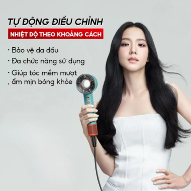 Máy sấy tóc ion âm 2 chiều, 3 chế độ sấy mạnh, bảo vệ tóc, công suất lớn, giá 370.000₫