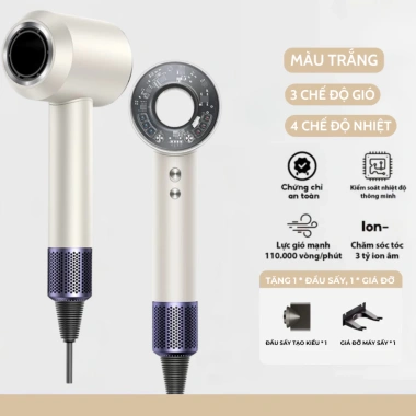 Máy sấy tóc ion âm 2 chiều, 3 chế độ sấy mạnh, bảo vệ tóc, công suất lớn, giá 370.000₫ 10 Máy sấy tóc ion âm 2 chiều, 3 chế độ sấy mạnh, bảo vệ tóc, công suất lớn, giá 370.000₫ 10
