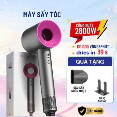Máy sấy tóc ion âm 2 chiều nóng lạnh 2.800W, 3 chế độ, đầu tạo kiểu, chỉ 299.000₫