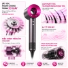 Máy sấy tóc ion âm 5in1 METIS không cánh quạt 2.200W 3 tốc độ 2 chiều + đầu sấy 8