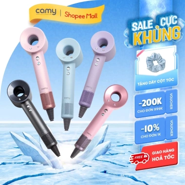 Máy sấy tóc ion âm Camy Air Power 2 chiều 1.600W - Tạo kiểu nhanh, bảo vệ tóc, bảo hành 12 tháng, giá ưu đãi 435.500₫ Máy sấy tóc ion âm Camy Air Power 2 chiều 1.600W - Tạo kiểu nhanh, bảo vệ tóc, bảo hành 12 tháng, giá ưu đãi 435.500₫