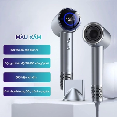 Máy sấy tóc ion âm cao cấp Kaw 2 chiều nóng-lạnh, màn hình nhiệt độ thông minh - Giá chỉ 434.000₫ 10