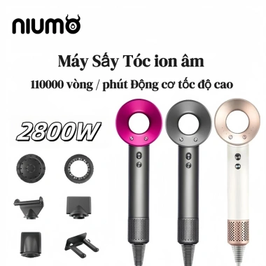 Máy sấy tóc ion âm công suất cao 5 vòi phun - Khô nhanh, chăm sóc tóc, bảo hành 3 năm, giá ưu đãi 519.999