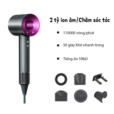 Máy sấy tóc ion âm công suất cao 5 vòi phun - Khô nhanh, chăm sóc tóc, bảo hành 3 năm, giá ưu đãi 519.999