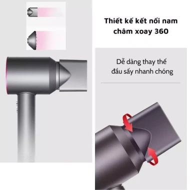 Máy sấy tóc ion âm không cánh 5 đầu, chống ồn, nóng lạnh 2 chiều 2.200W 319.000₫ 4 Máy sấy tóc ion âm không cánh 5 đầu, chống ồn, nóng lạnh 2 chiều 2.200W 319.000₫ 4