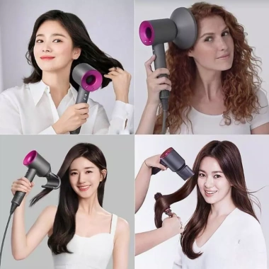 Máy sấy tóc ion âm không cánh 5 đầu, chống ồn, nóng lạnh 2 chiều 2.200W 319.000₫