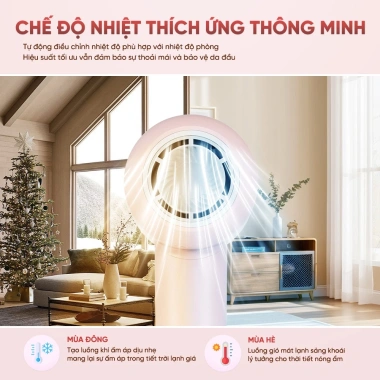 Máy sấy tóc ion âm Luckier PRO tốc độ cao, sấy nhanh đa chế độ nhiệt, cảm biến tay cầm thông minh, giá 1.299.000 VND