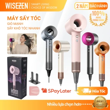 Máy sấy tóc ion âm nóng lạnh Wisezen 2 chiều 1.400W - Bảo hành 12 tháng, giá 337.000₫