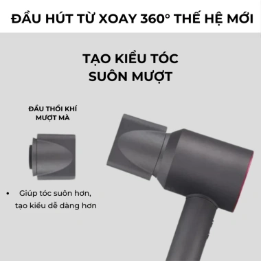 Máy sấy tóc ion âm nóng lạnh Wisezen 2 chiều 1.400W - Bảo hành 12 tháng, giá 337.000₫