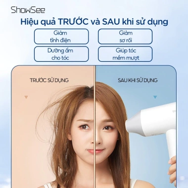 Máy sấy tóc ion âm ShowSee A1 1.800W cao cấp - Chống xù rối, khô tóc nhanh, giá chỉ 299.000đ 3