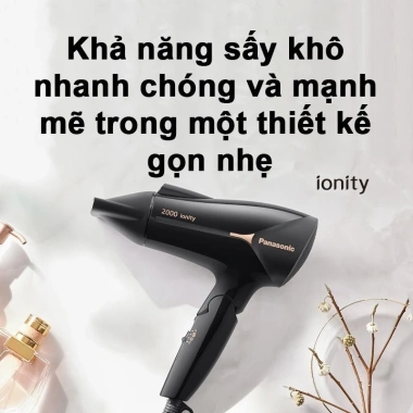 Máy sấy tóc Ionity Panasonic EH-NE66-K645 - Tay cầm gấp tiện lợi, giảm 15% 500k, BH 12 tháng