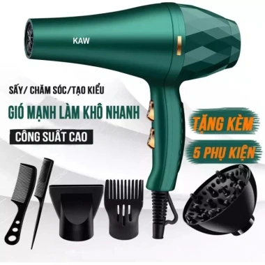 Máy sấy tóc KAW 2 chiều công suất lớn, sấy nhanh khô, sang trọng, giá 190.000 VND