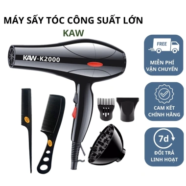 Máy sấy tóc KAW 2 chiều công suất lớn, sấy nhanh khô, sang trọng, giá 190.000 VND