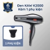 Máy sấy tóc KAW 2.000W 2 chiều nóng lạnh - Sấy nhanh, bảo vệ tóc, tặng bộ 5 phụ kiện 10