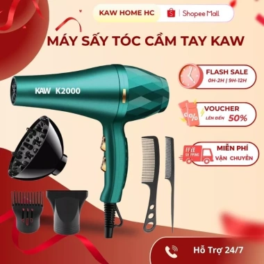Máy Sấy Tóc KAW Chế Độ 2 Chiều Tạo Kiểu Chuyên Nghiệp Lỗi 1 Đổi 1 Giá 135.000 VND