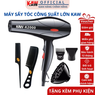 Máy sấy tóc KAW công suất lớn 2 chiều nóng lạnh, bền bỉ, giá chỉ 151.000 VND 2