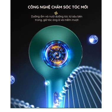Máy sấy tóc KAW K2.000 2.000W sấy nóng lạnh kèm 5 phụ kiện Giá ưu đãi 180.500 VND