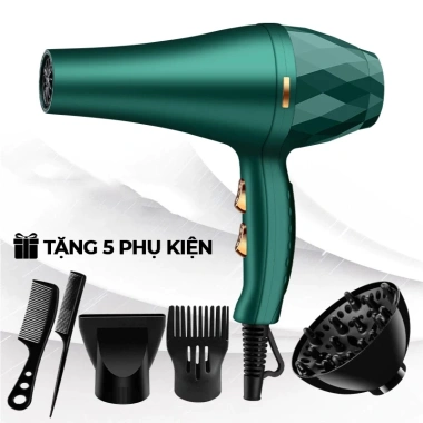Máy Sấy Tóc KAW-K2.000 Chính Hãng - Bảo Vệ Tóc, Chống Khô Sơ, Kèm Phụ Kiện, Bảo Hành