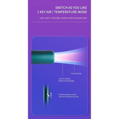 Máy sấy tóc Kemei 1.000W gập lại, thổi nhanh, du lịch sinh viên, giá 247.500₫