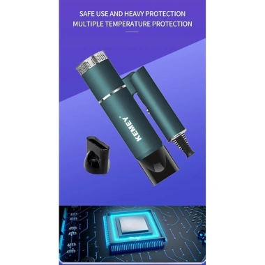 Máy sấy tóc Kemei 1.000W gập lại, thổi nhanh, du lịch sinh viên, giá 247.500₫