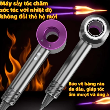Máy sấy tóc KHY 3.500W - Gió 70m/s siêu mạnh, sấy nhanh, động cơ 110.000v/p, bảo hành, chỉ 374.400₫ 5