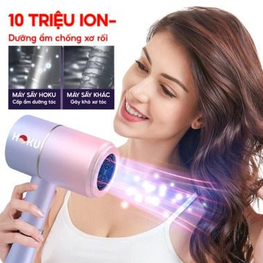 Máy sấy tóc mini 2 chiều HOKU 1.500W, gấp gọn, tạo kiểu chuyên nghiệp MST02 115k