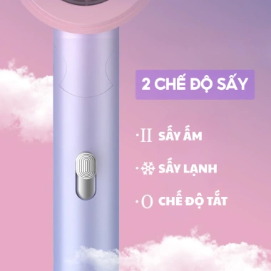 Máy sấy tóc mini 2 chiều HOKU 1.500W, gấp gọn, tạo kiểu chuyên nghiệp MST02 115k