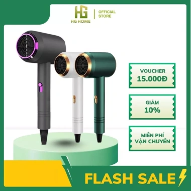 Máy sấy tóc mini 2.300W 2 chiều nóng lạnh cho cả gia đình HGHOME giảm giá 69.000₫