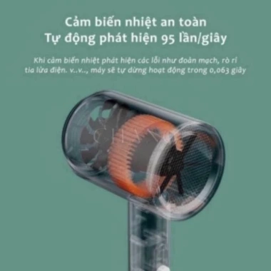 Máy sấy tóc mini 2.300W 2 chiều nóng lạnh cho cả gia đình HGHOME giảm giá 69.000₫
