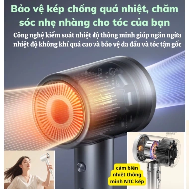 Máy sấy tóc mini 3in1 Đức - Ion âm giảm sợ, tóc bóng mượt, mềm mại, giá 495.000₫ 8