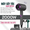 Máy sấy tóc mini công suất lớn 2 chiều nóng lạnh, ánh sáng tím - Giá chỉ 63.610 VND