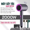 Máy sấy tóc mini công suất lớn 2 chiều nóng lạnh, ánh sáng tím - Giá chỉ 65.000₫