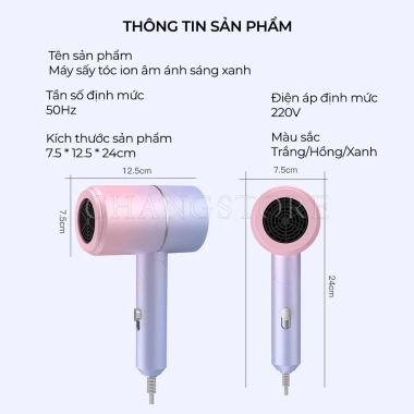 Máy sấy tóc mini gấp gọn 2 chiều nóng lạnh 3 chế độ chăm sóc chuẩn salon công suất lớn Giá 79.000₫ 3 Máy sấy tóc mini gấp gọn 2 chiều nóng lạnh 3 chế độ chăm sóc chuẩn salon công suất lớn Giá 79.000₫ 3