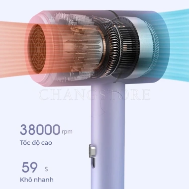 Máy sấy tóc mini gấp gọn 2 chiều nóng lạnh 3 chế độ chăm sóc chuẩn salon công suất lớn Giá 79.000₫